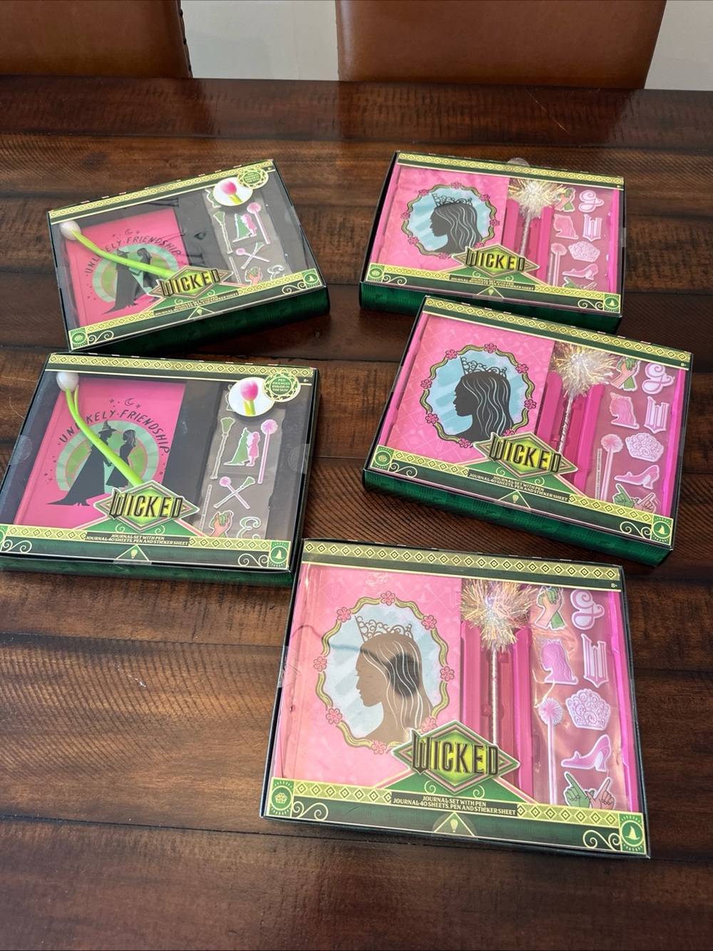 Wicked Target Exclusive Journal Set With Pen & Stickers Bundle Set of 5 SEALED